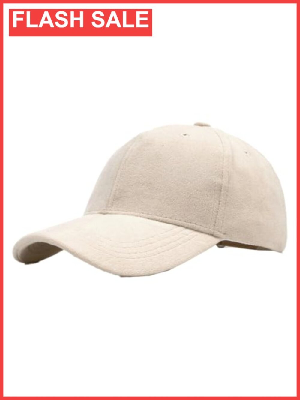 Faux Suede Baseball Cap Adjustable Plain Hat for Fall Winter